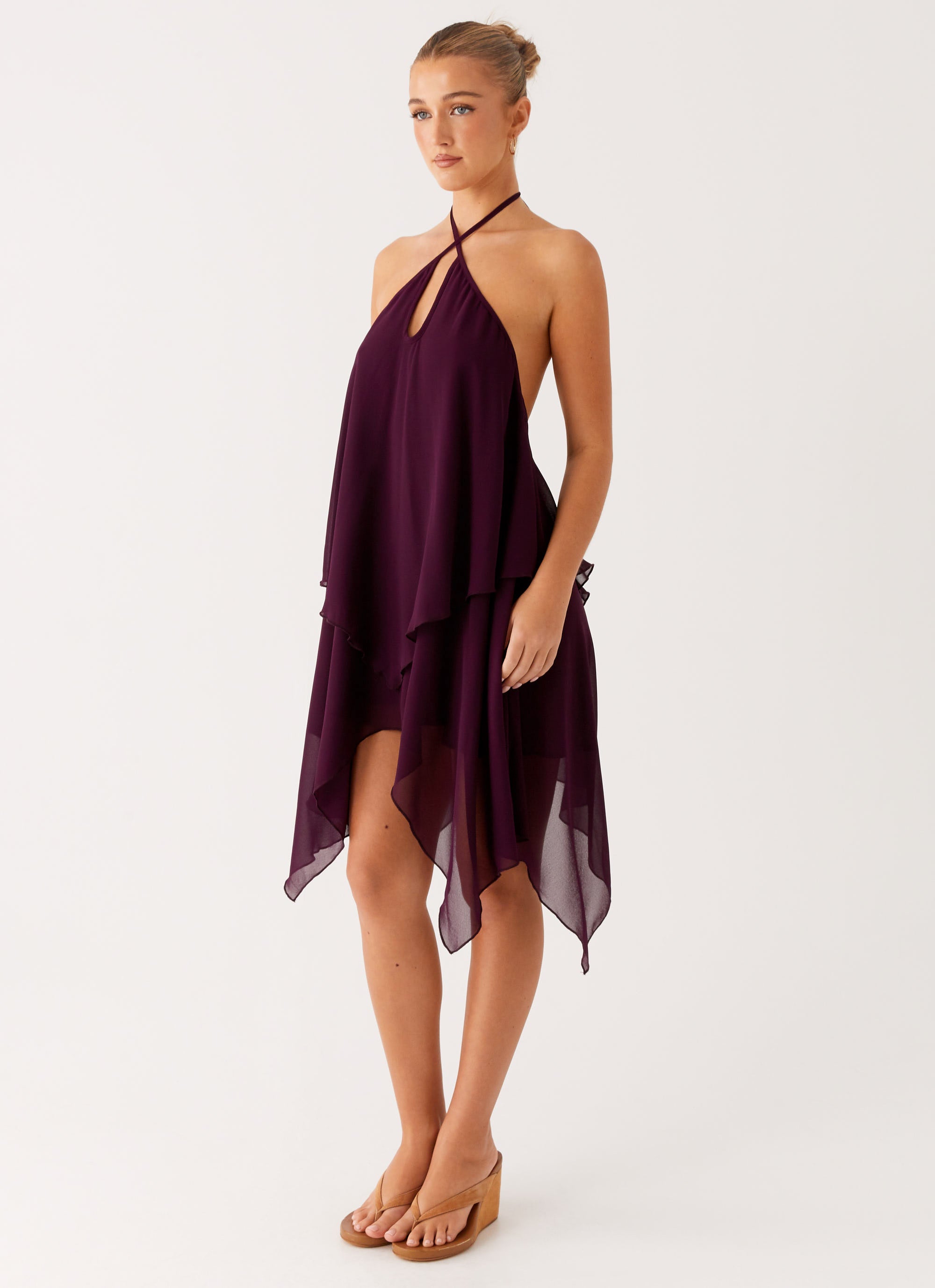 Dalenti Midi Dress - Plum