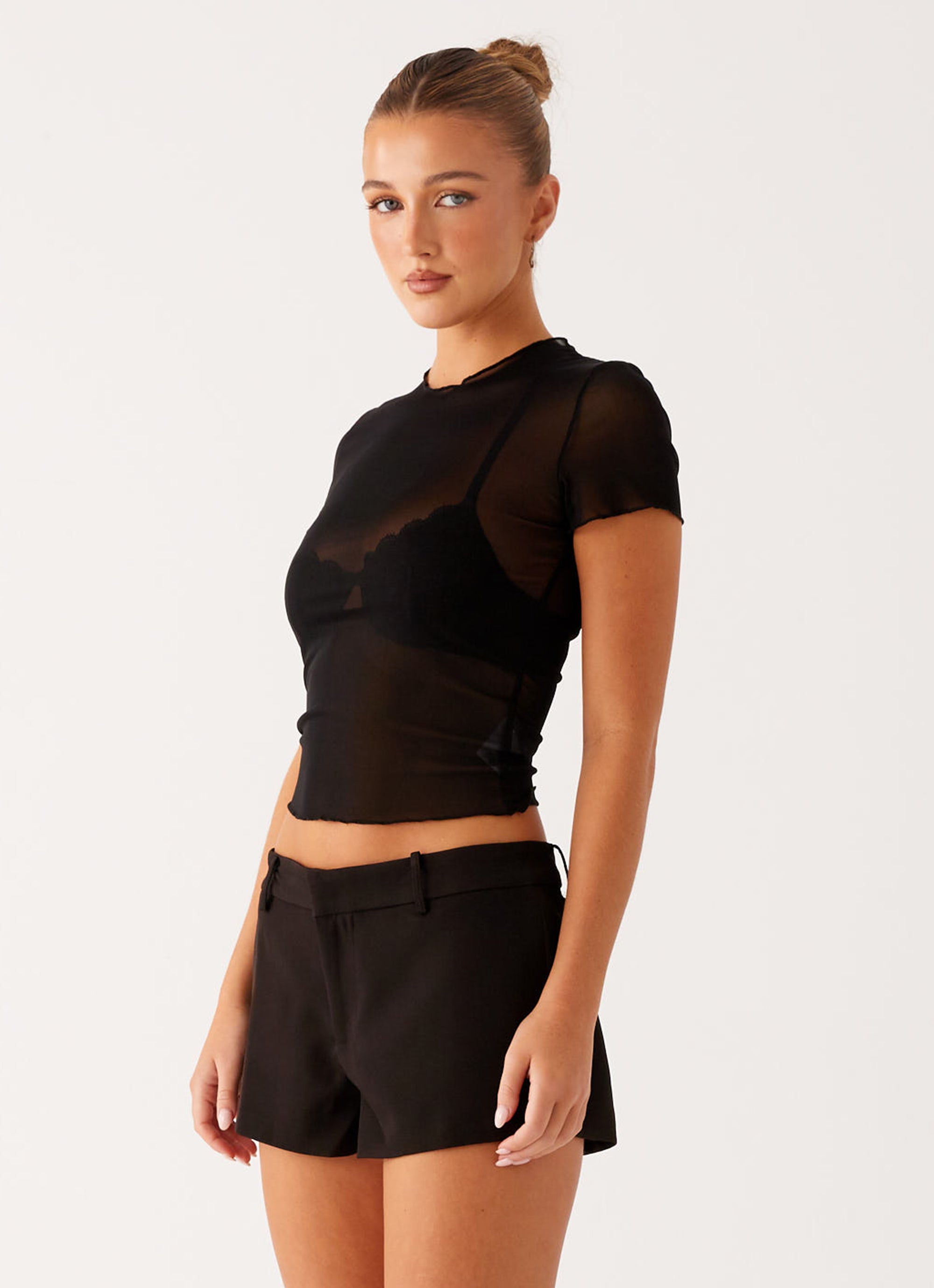 Dalton Mesh T-Shirt - Black
