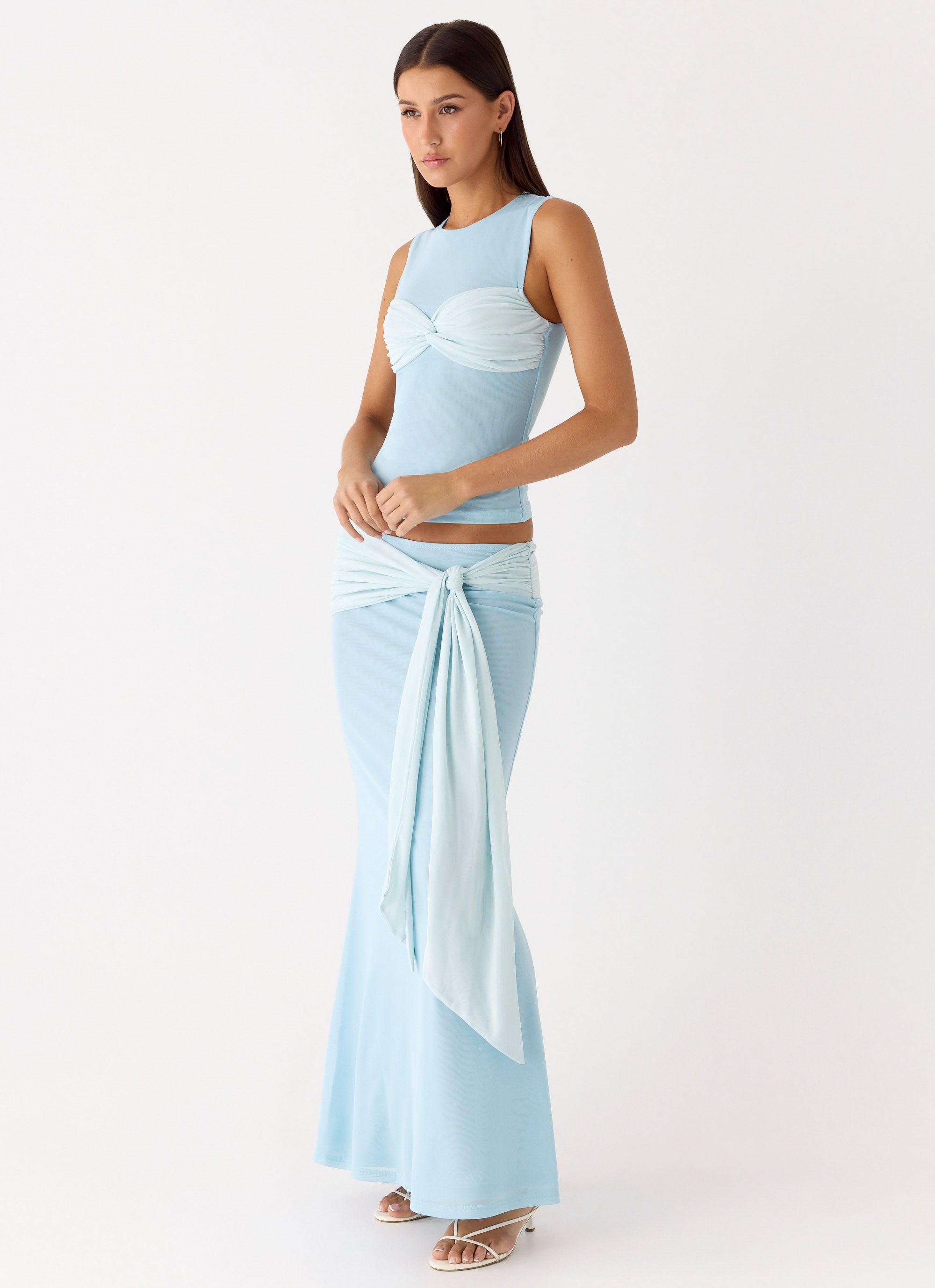 Delani Maxi Skirt - Blue