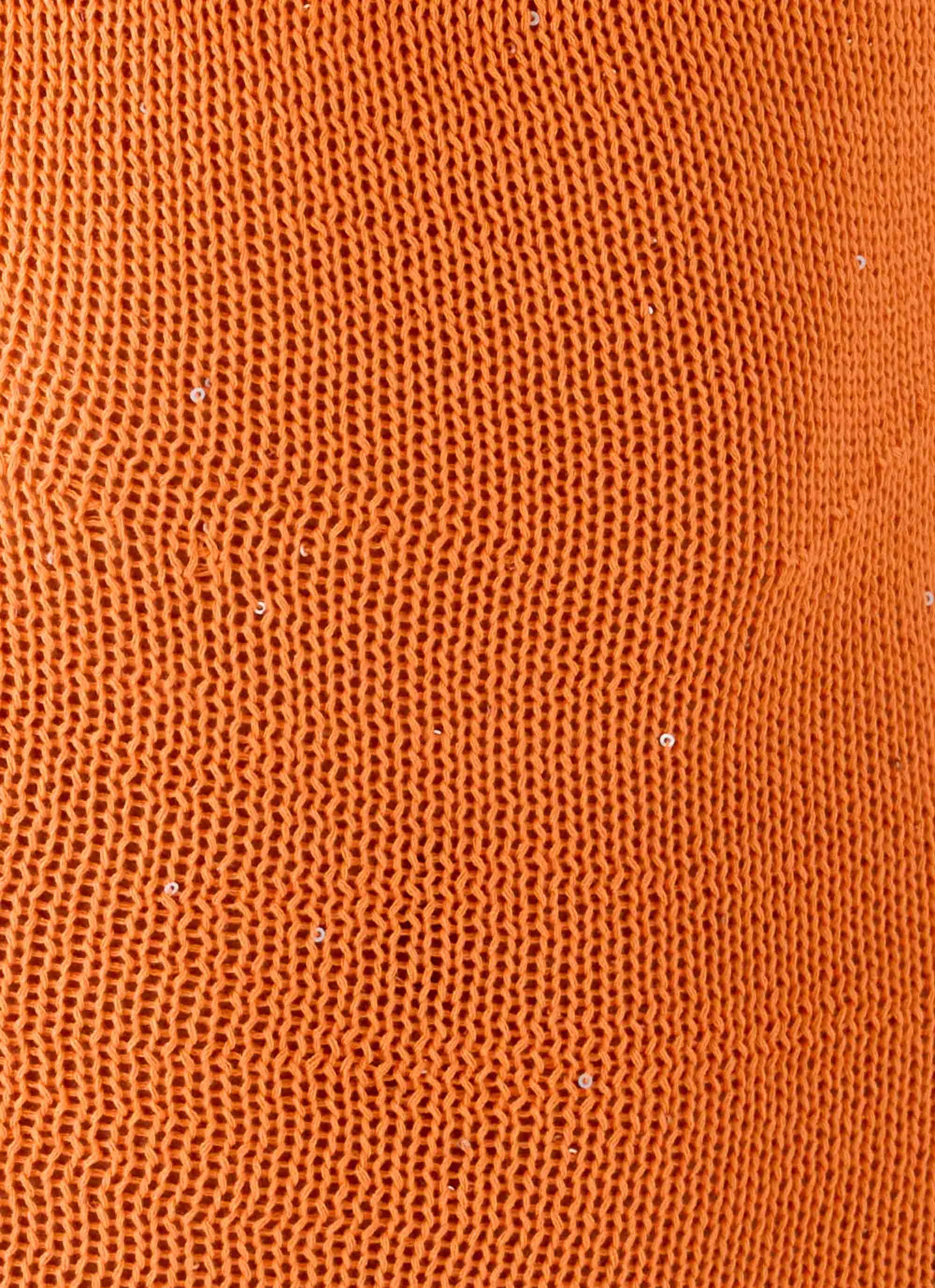 Delfina Cowl Knit Maxi Dress - Orange