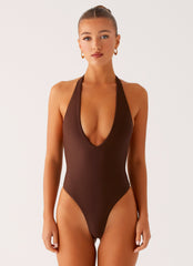 Delia One Piece Swimsuit - Chocolate
