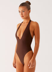 Delia One Piece Swimsuit - Chocolate