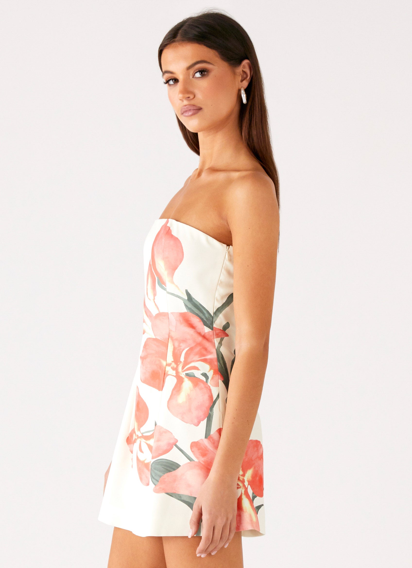 Denby Strapless Mini Dress - Siena Floral