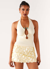 Diego Halter Top - Yellow