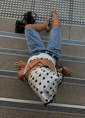 Dotty Dreams Scarf - White Polkadot