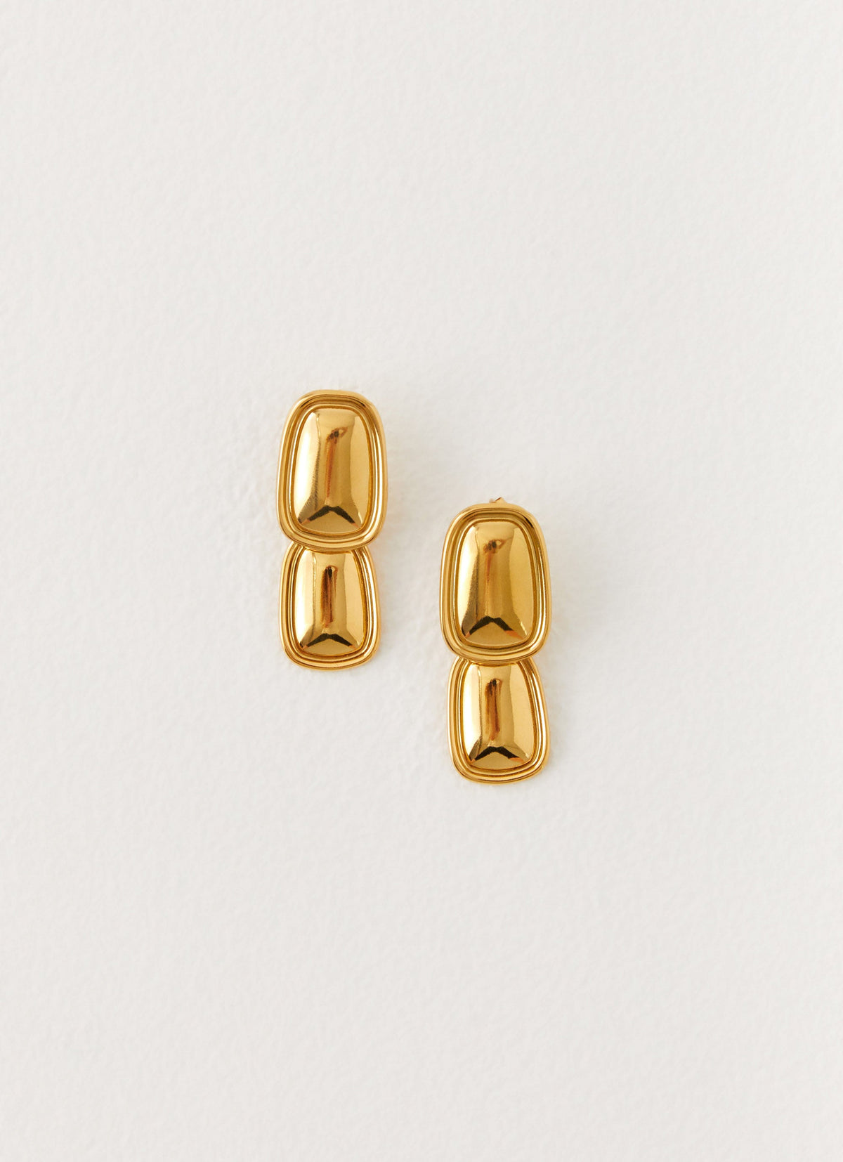 Doubled Up Earrings - Gold