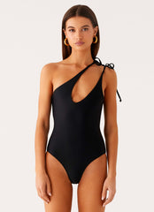 Drifted One Piece Swimsuit - Black