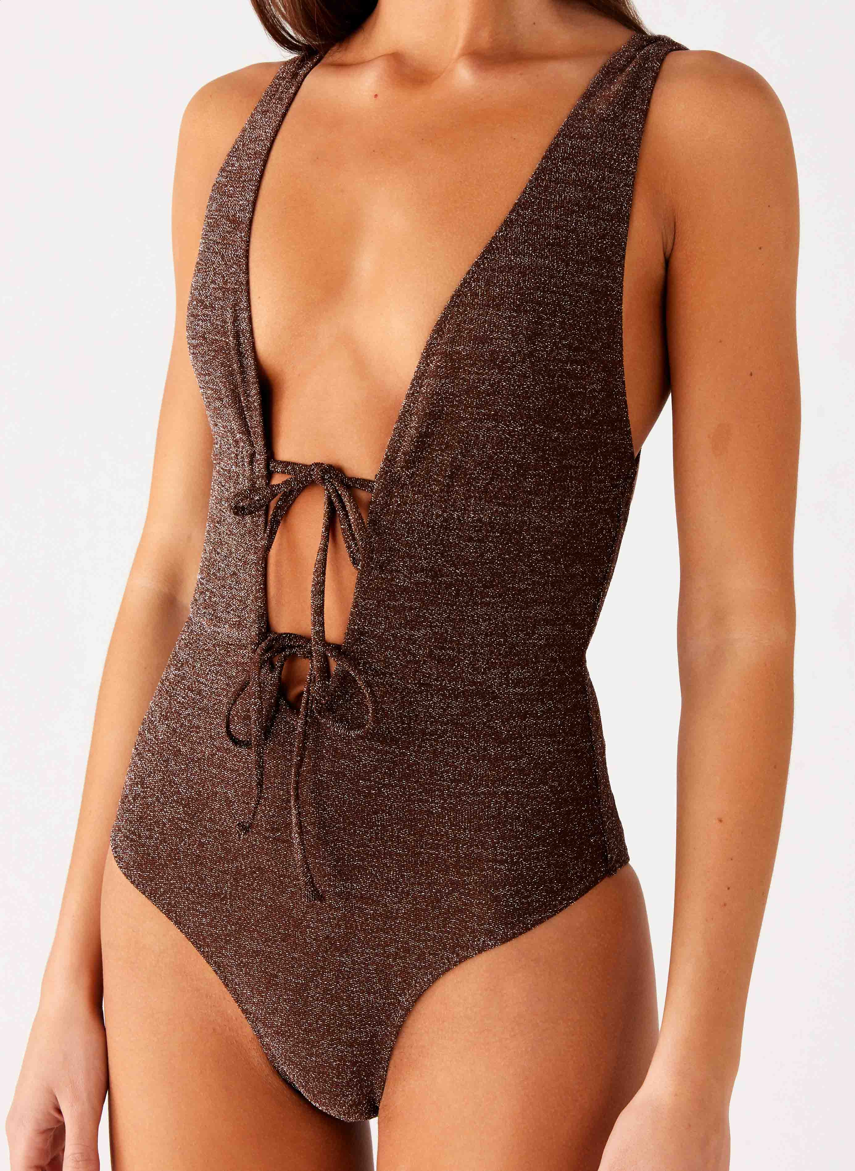 Drifter One Piece Swimsuit - Chocolate