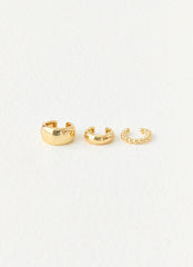 Power Trip Ear Cuffs - Gold