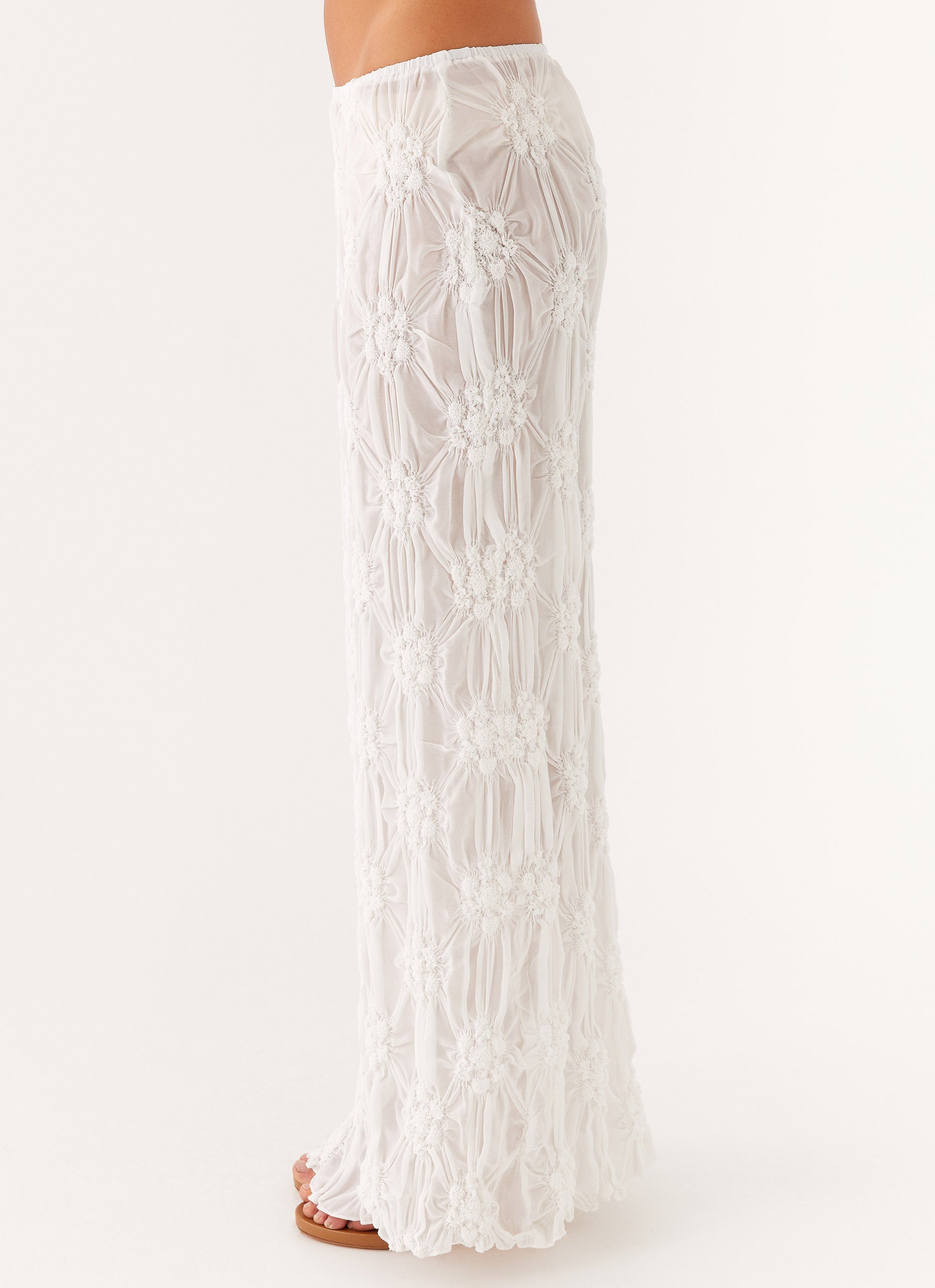 Effortlessly Low Rise Maxi Skirt - Ivory