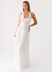 Ember Valley Cotton Maxi Dress - Ivory