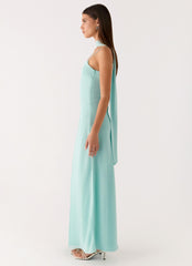 Eternelle Square Neck Maxi Dress - Teal