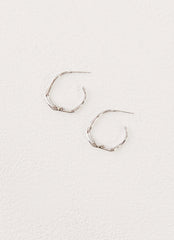Etta Hoop Earrings - Silver
