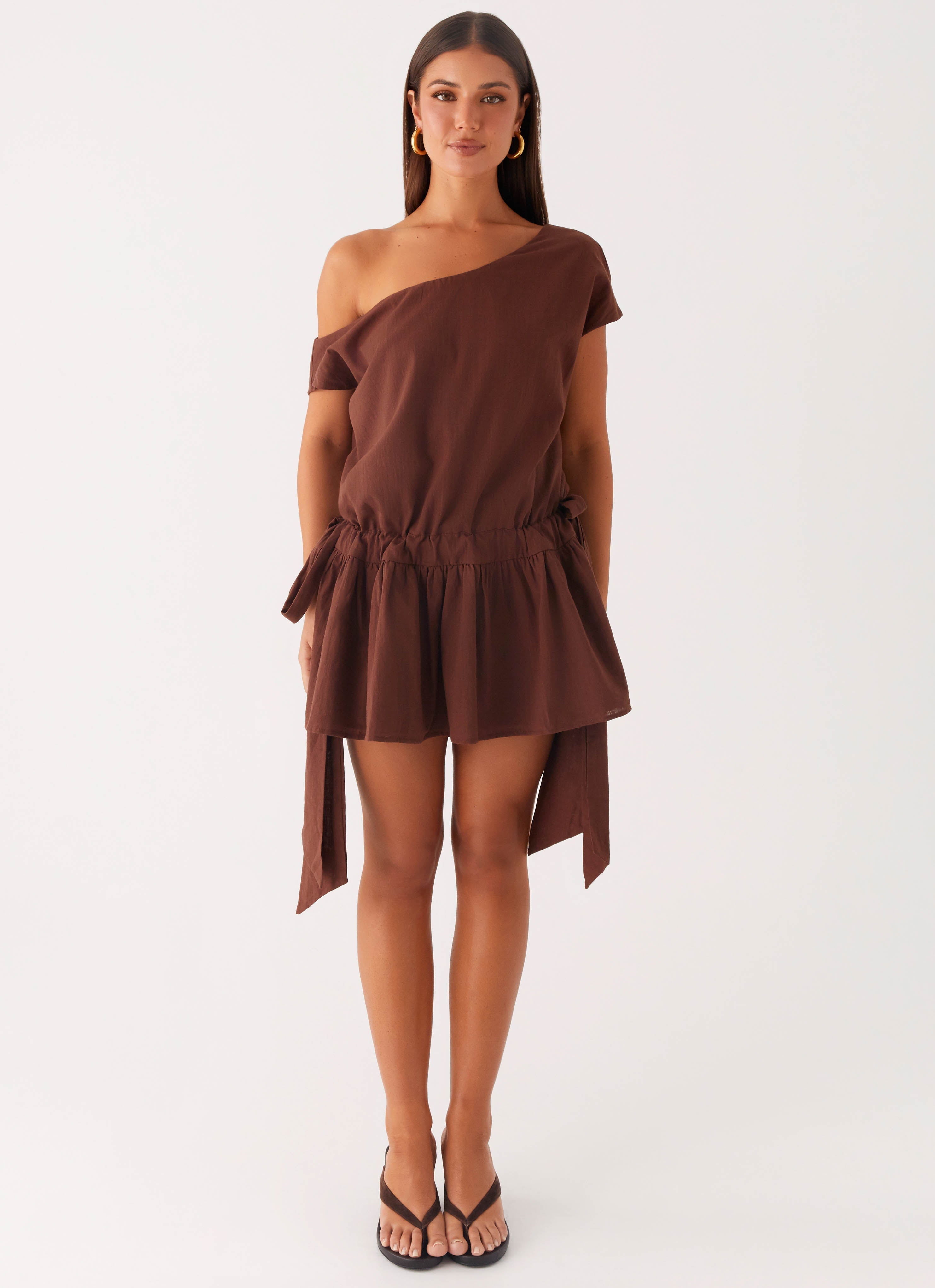 Ettie Mini Dress - Chocolate