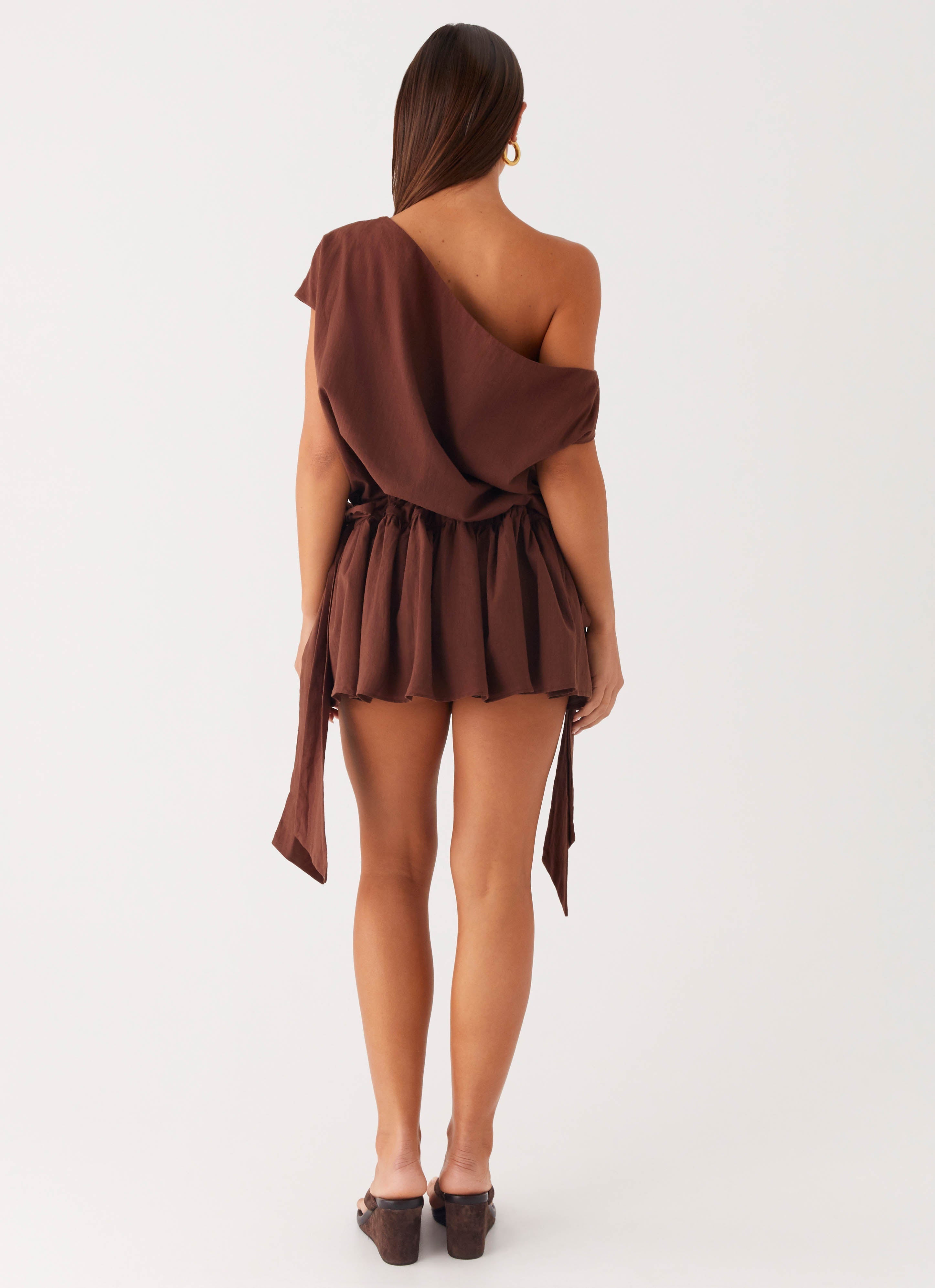 Ettie Mini Dress - Chocolate