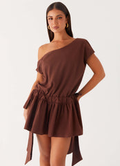 Ettie Mini Dress - Chocolate