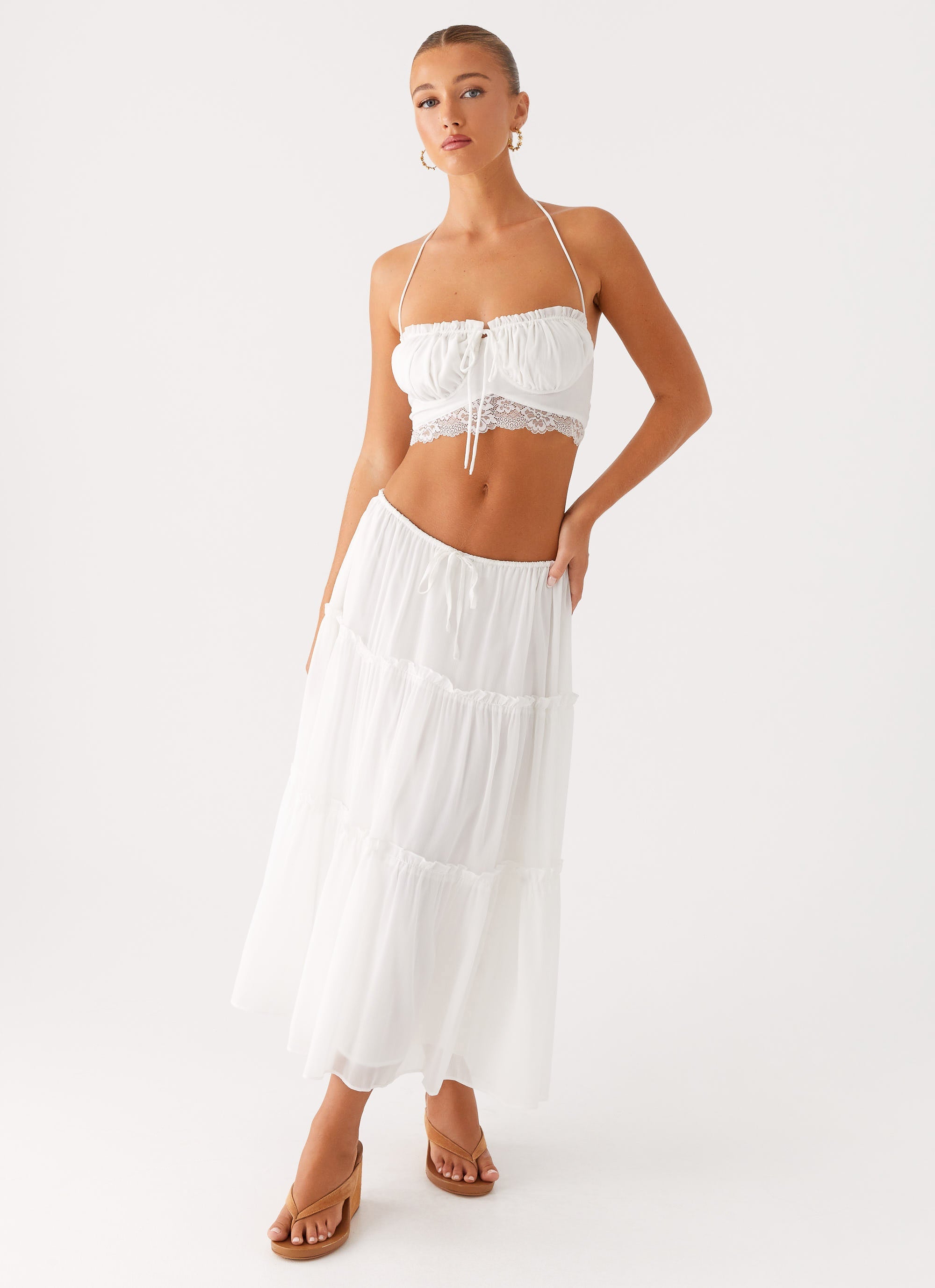 Evi Midi Skirt - Ivory
