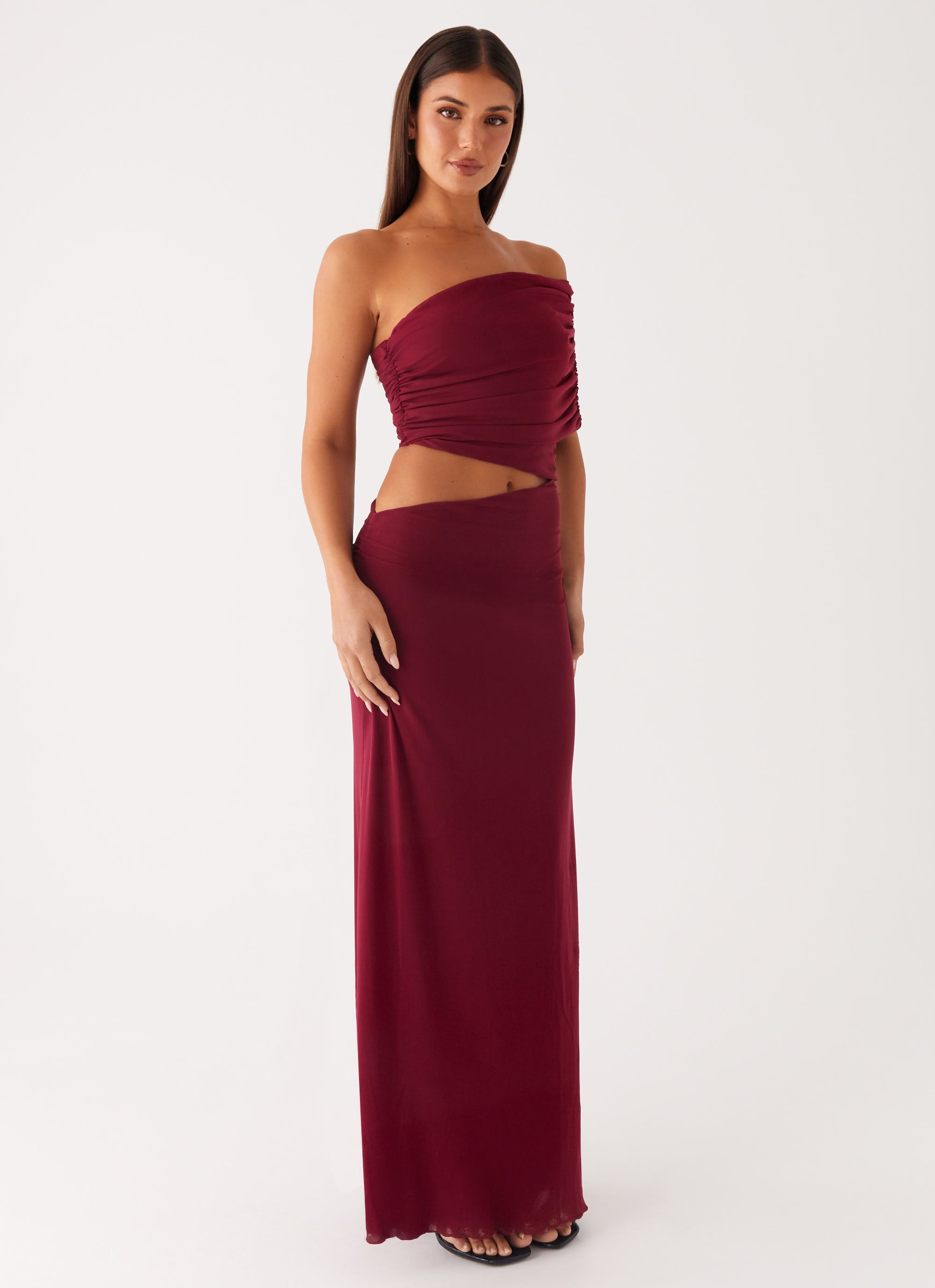 Gillian Maxi Dress - Maroon