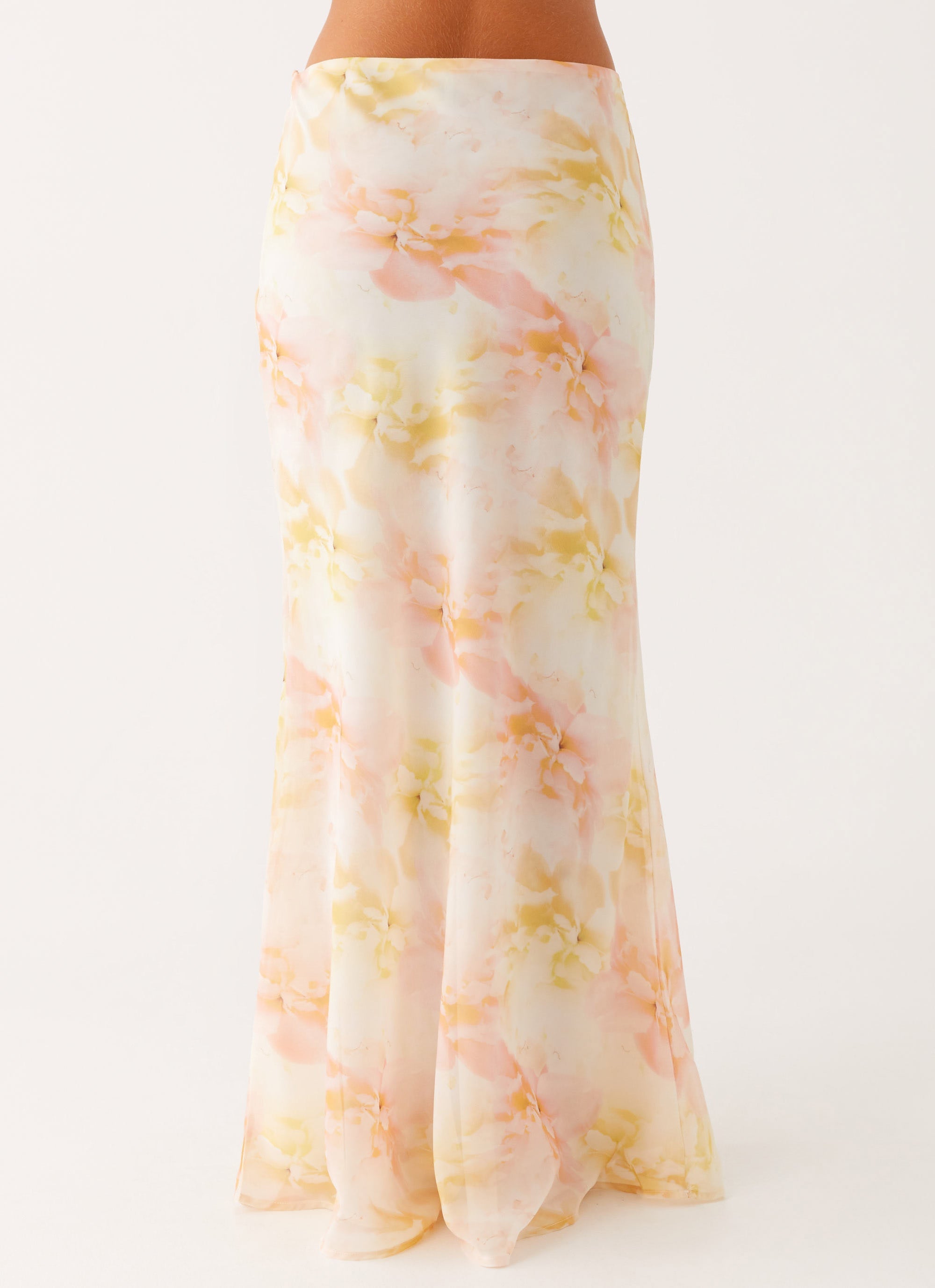 Harlow Chiffon Maxi Skirt - Floral Print