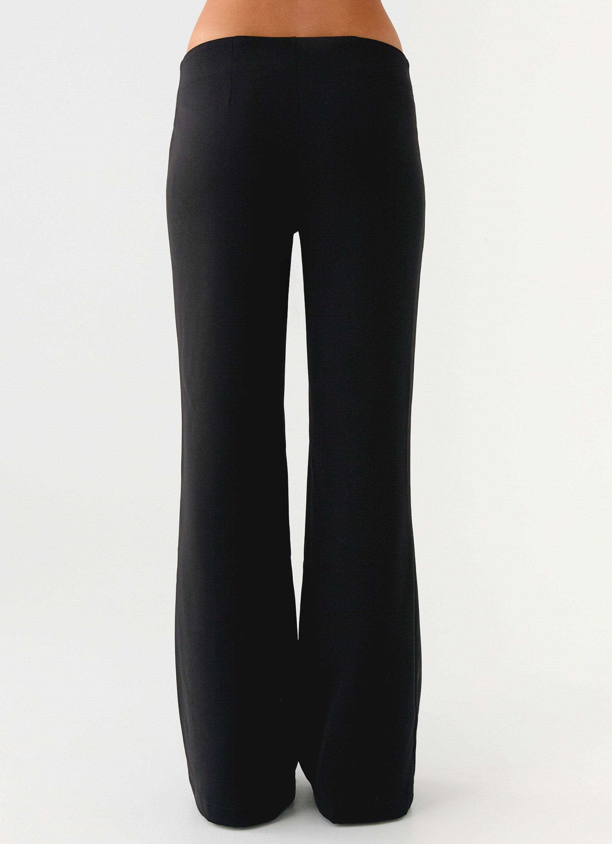 Houston Tie Front Pants - Black