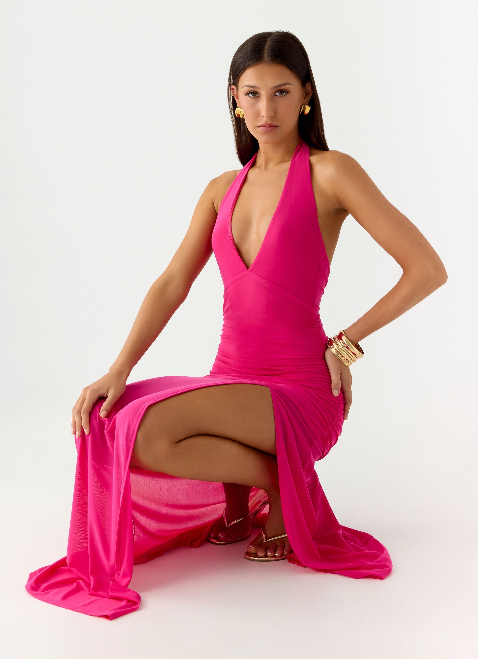 Island Muse Dress - Fuchsia