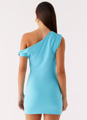 Island Time Mini Dress - Turquoise