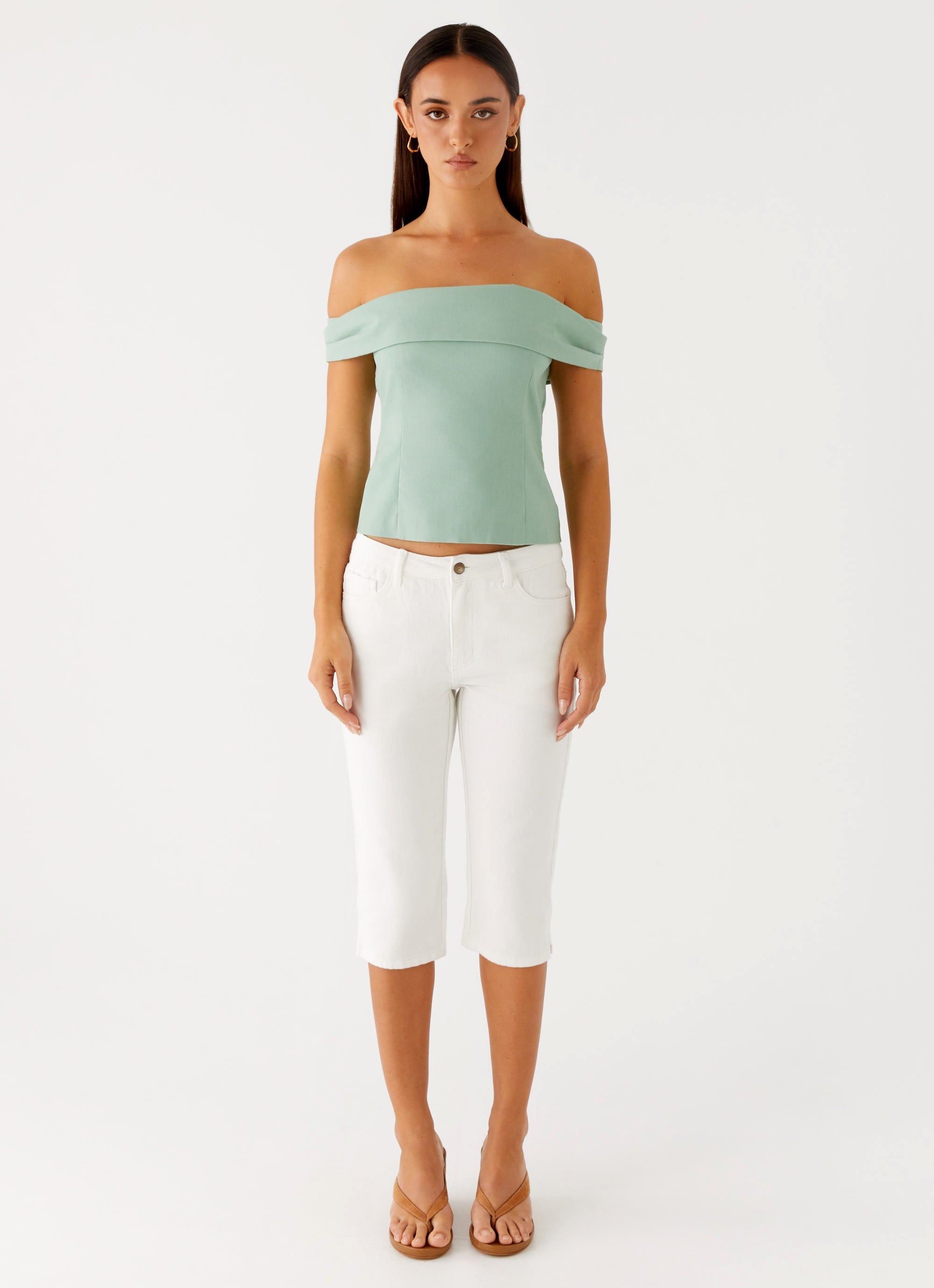Jairo Linen Top - Sage