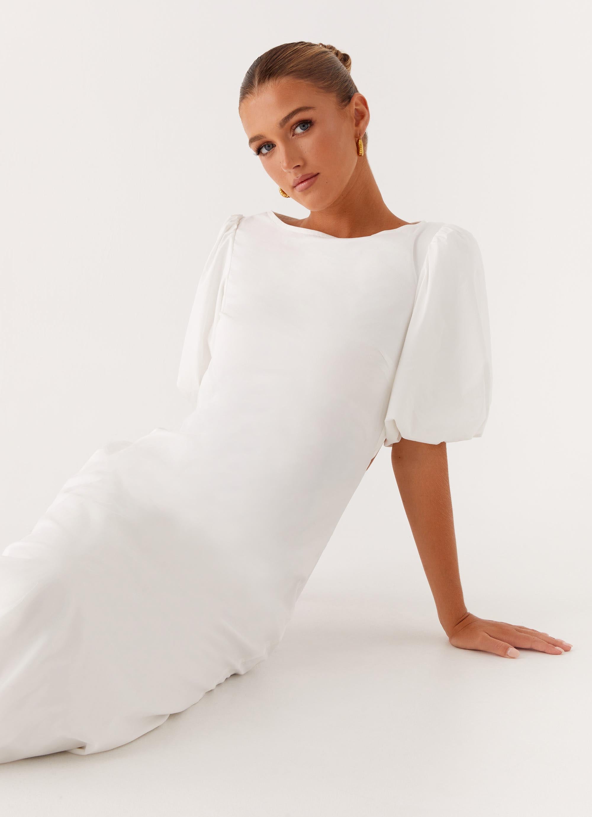 Judy Maxi Dress - White