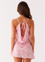 Julie Mini Dress - Pink
