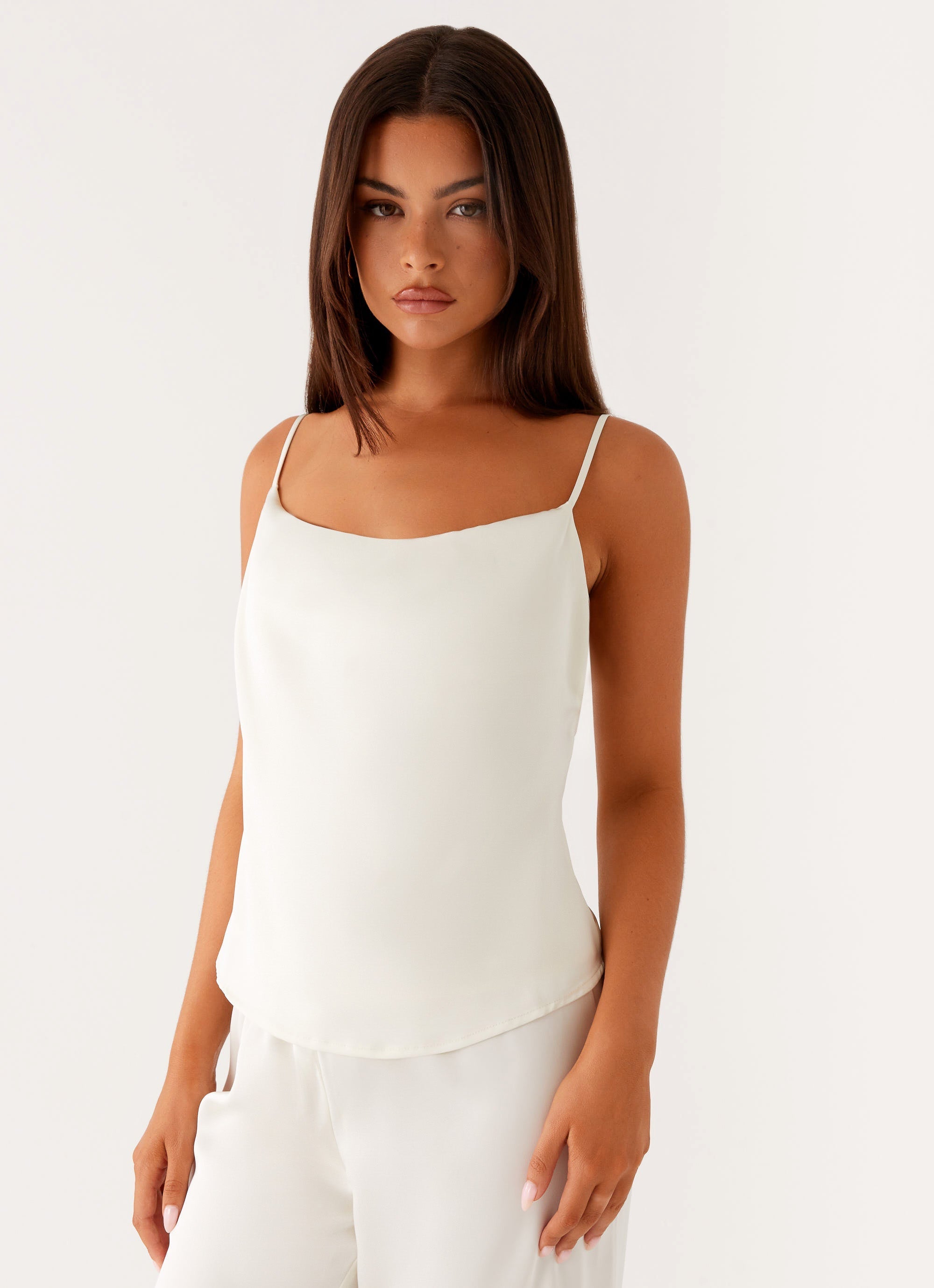 Kaia Cowl Neck Top - Butter