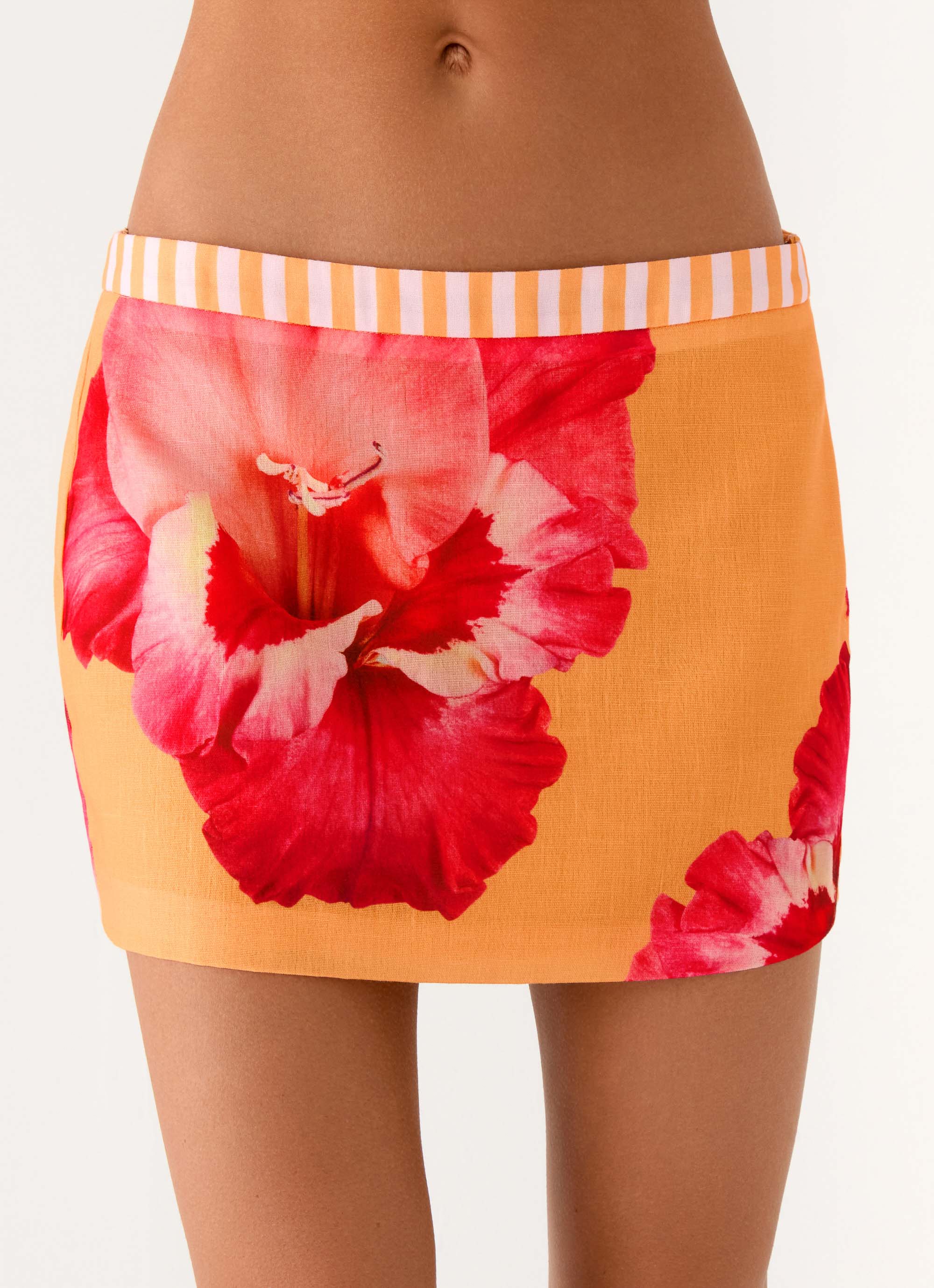 Kalya Mini Skirt - Orange