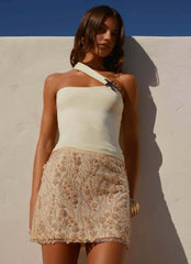 Kandi Mini Skirt - Yellow