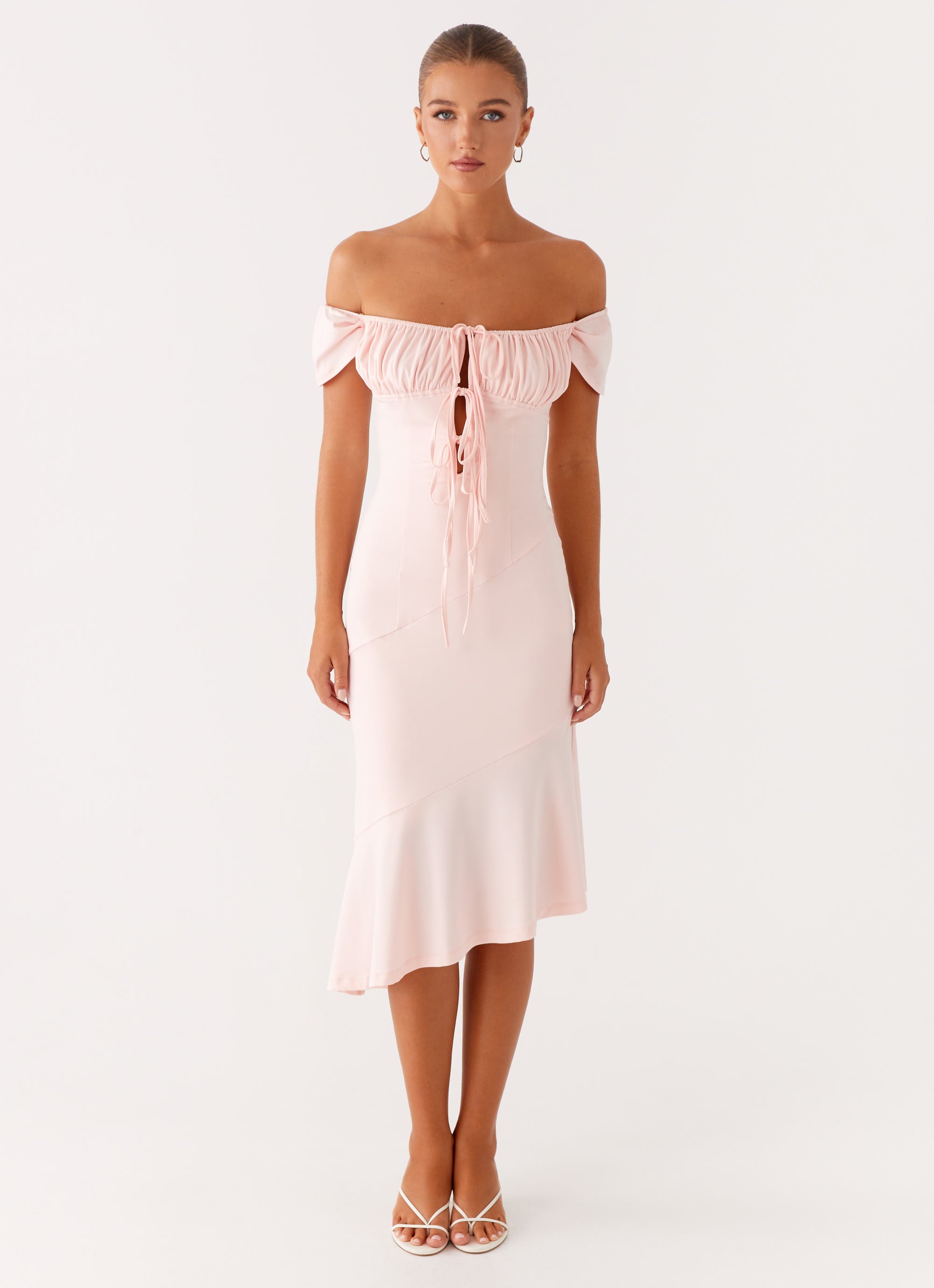 Katherine Midi Dress - Pink