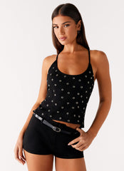 Katie Suede Mini Shorts - Black