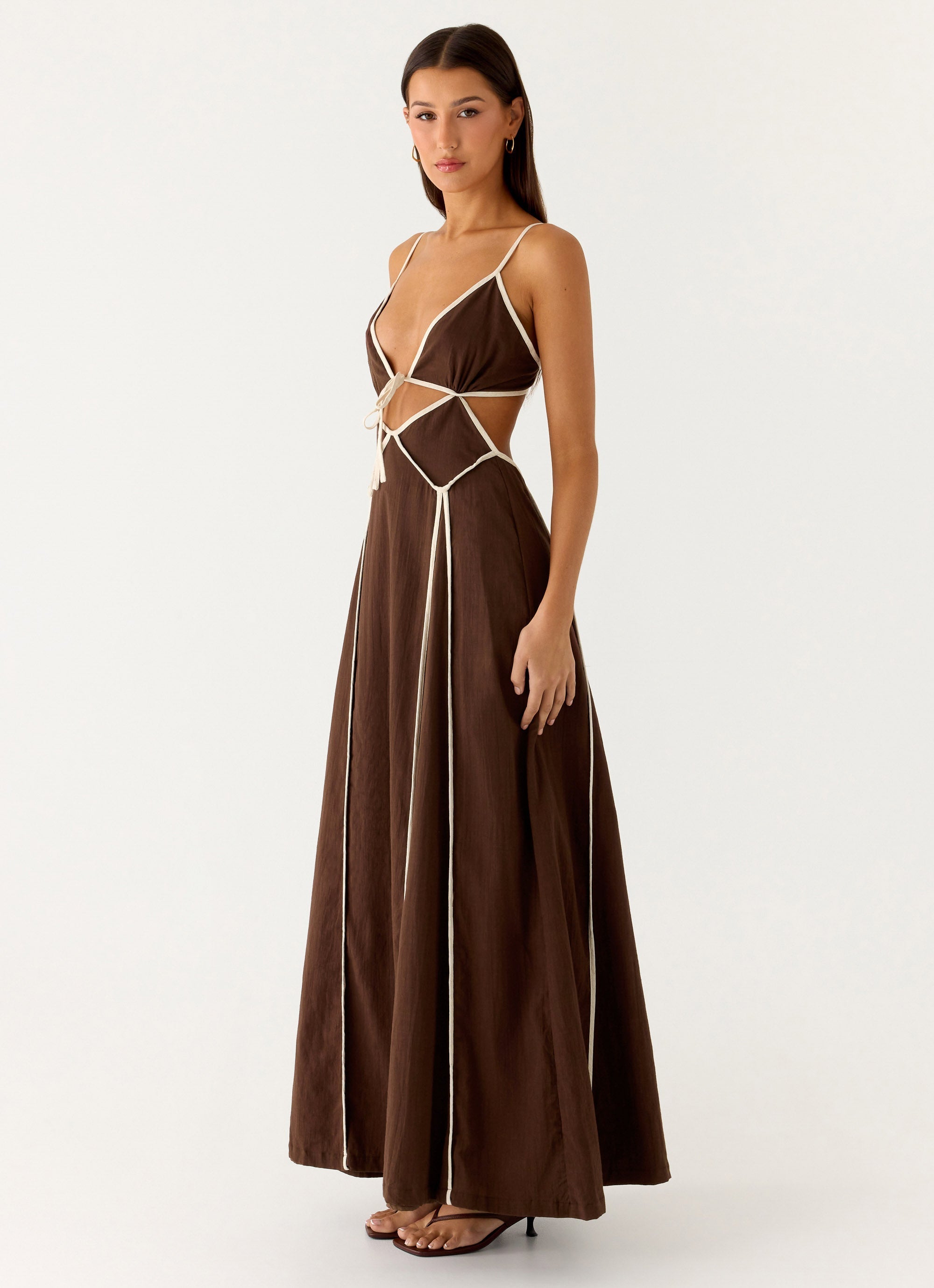 Kerli Maxi Dress - Cool Chocolate