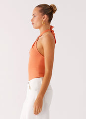 Kirra Halter Top - Peach