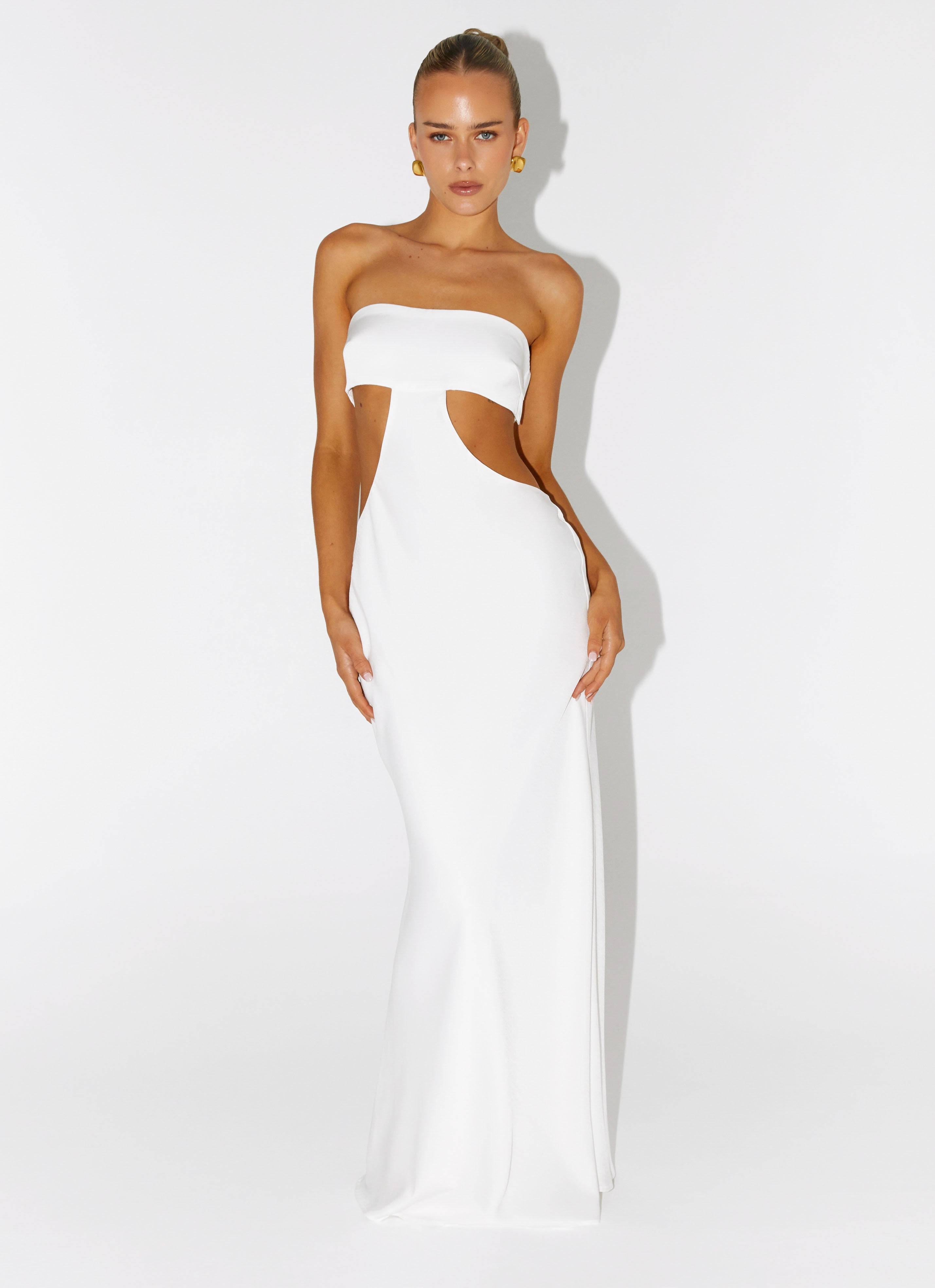 Kiss Me Cut Out Maxi - Ivory