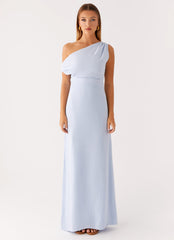 Lady Love Linen Maxi Dress - Blue