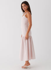 Ladylike Midi Dress - Pink