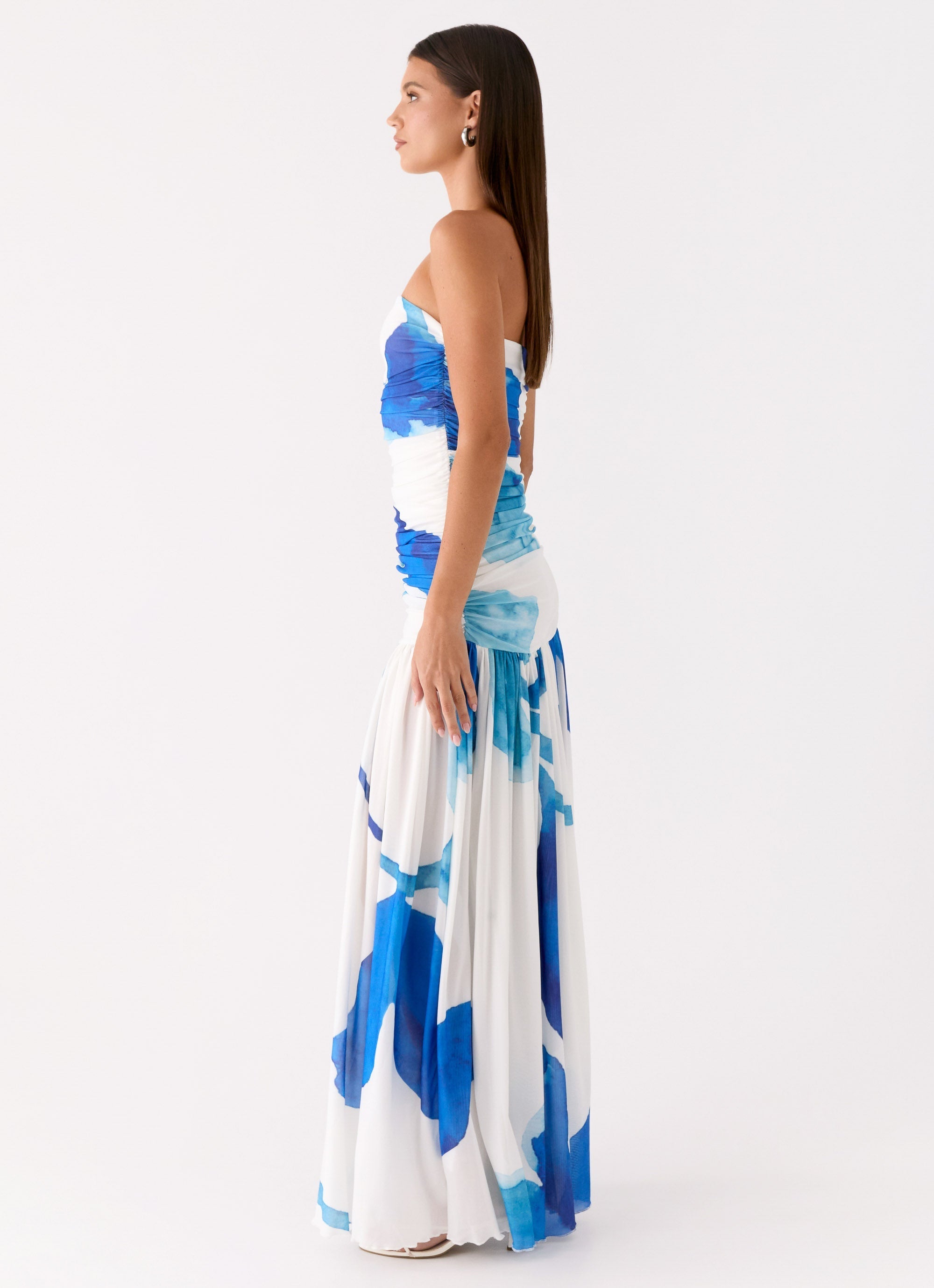 Laidee Maxi Dress - Cerulean Bloom