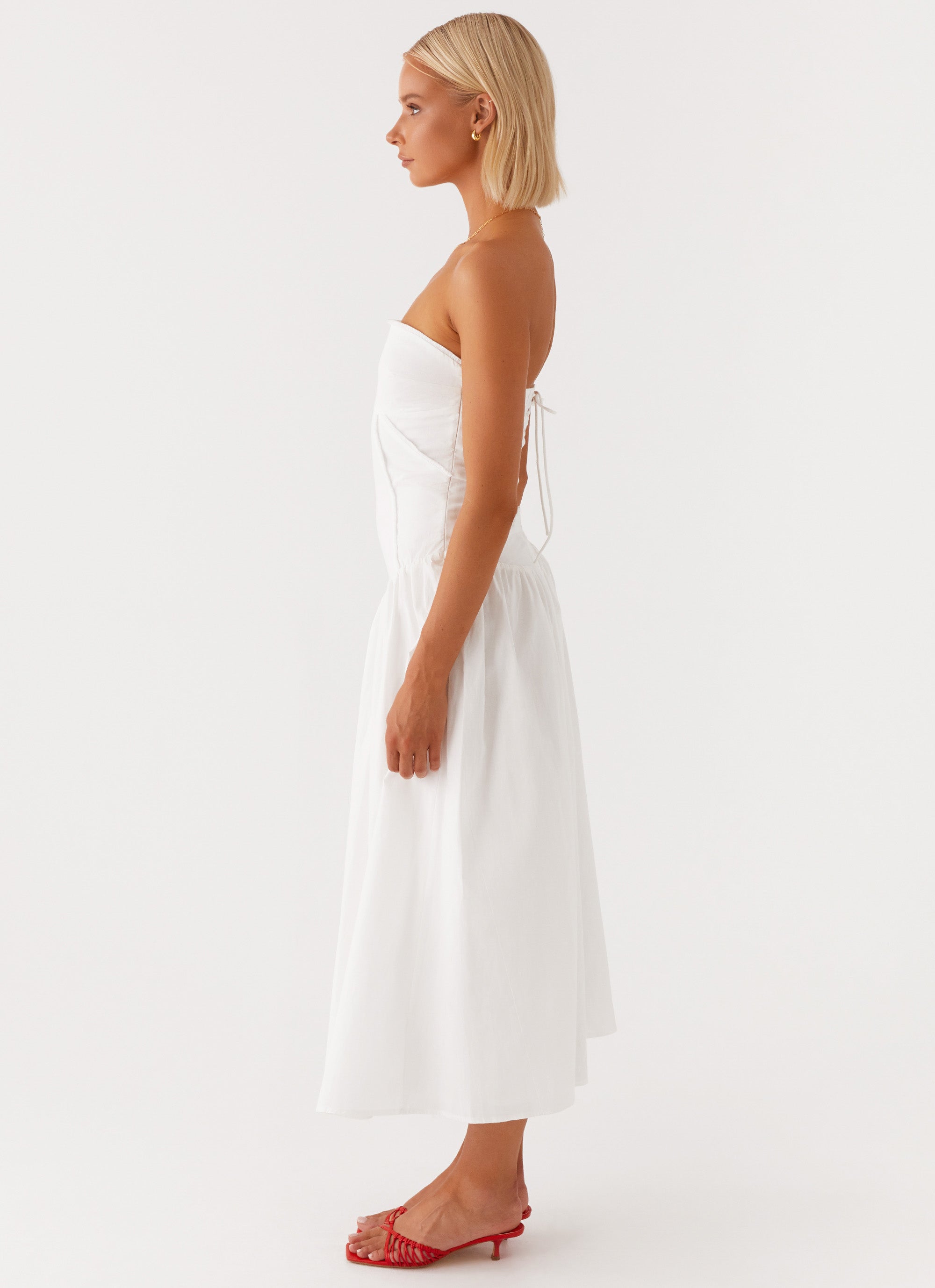 Larnie Midi Dress - White
