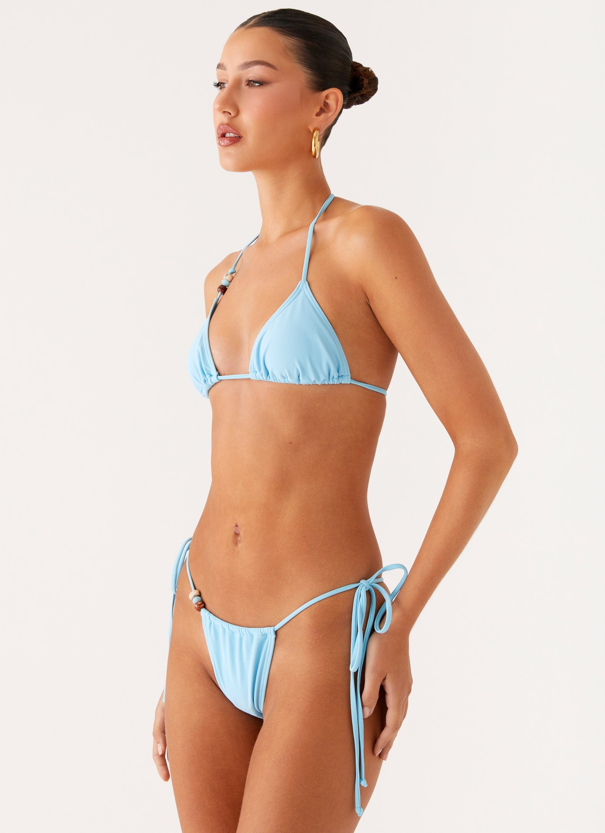 Liona Bead Bikini Bottoms - Turquoise