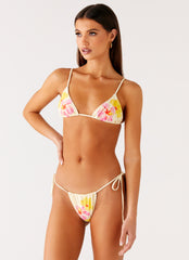 Lissy Bikini Bottoms - Yellow Flower