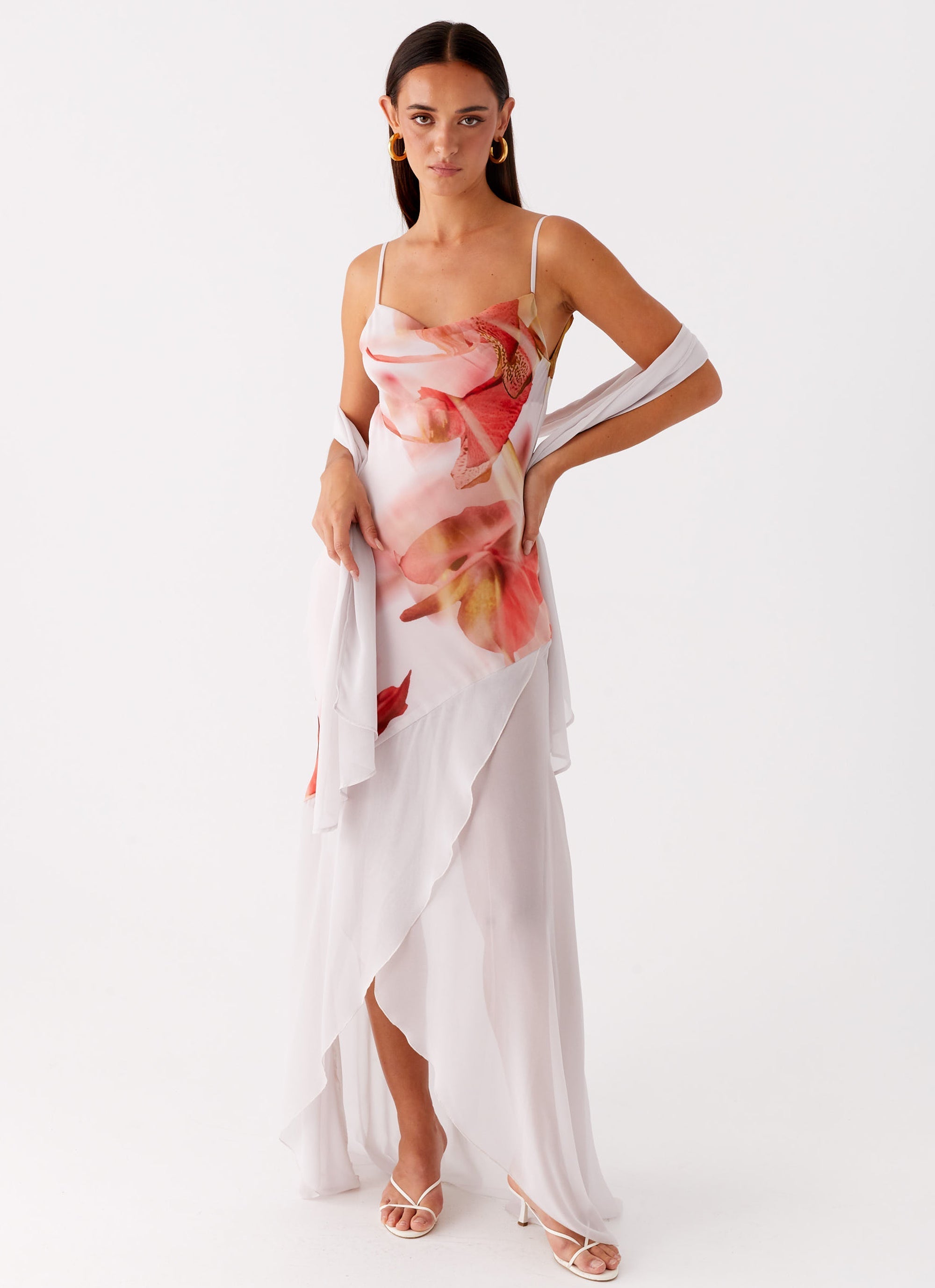 Loire Maxi Dress - Peach Rose