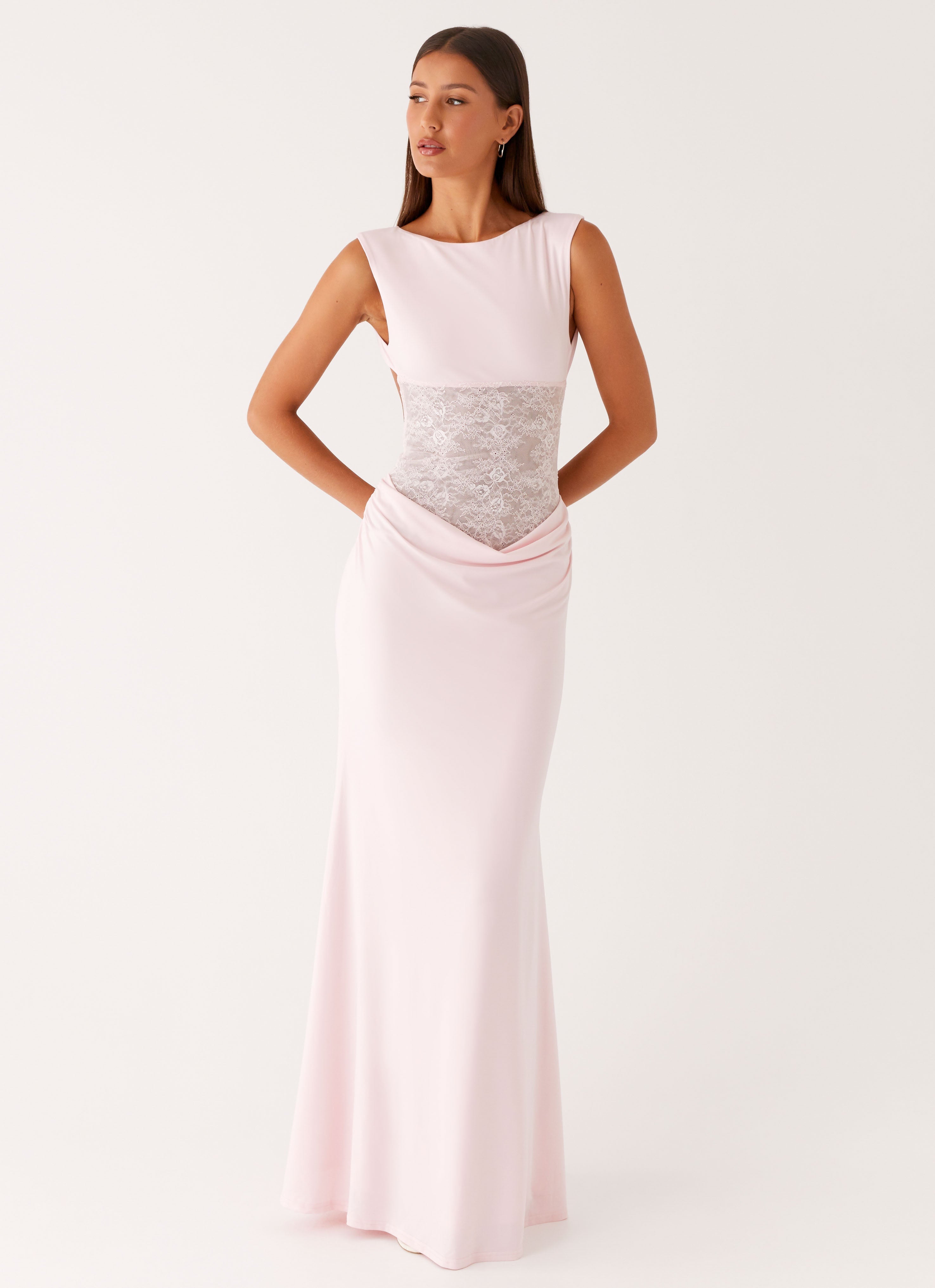 Love Tease Maxi Dress - Baby Pink