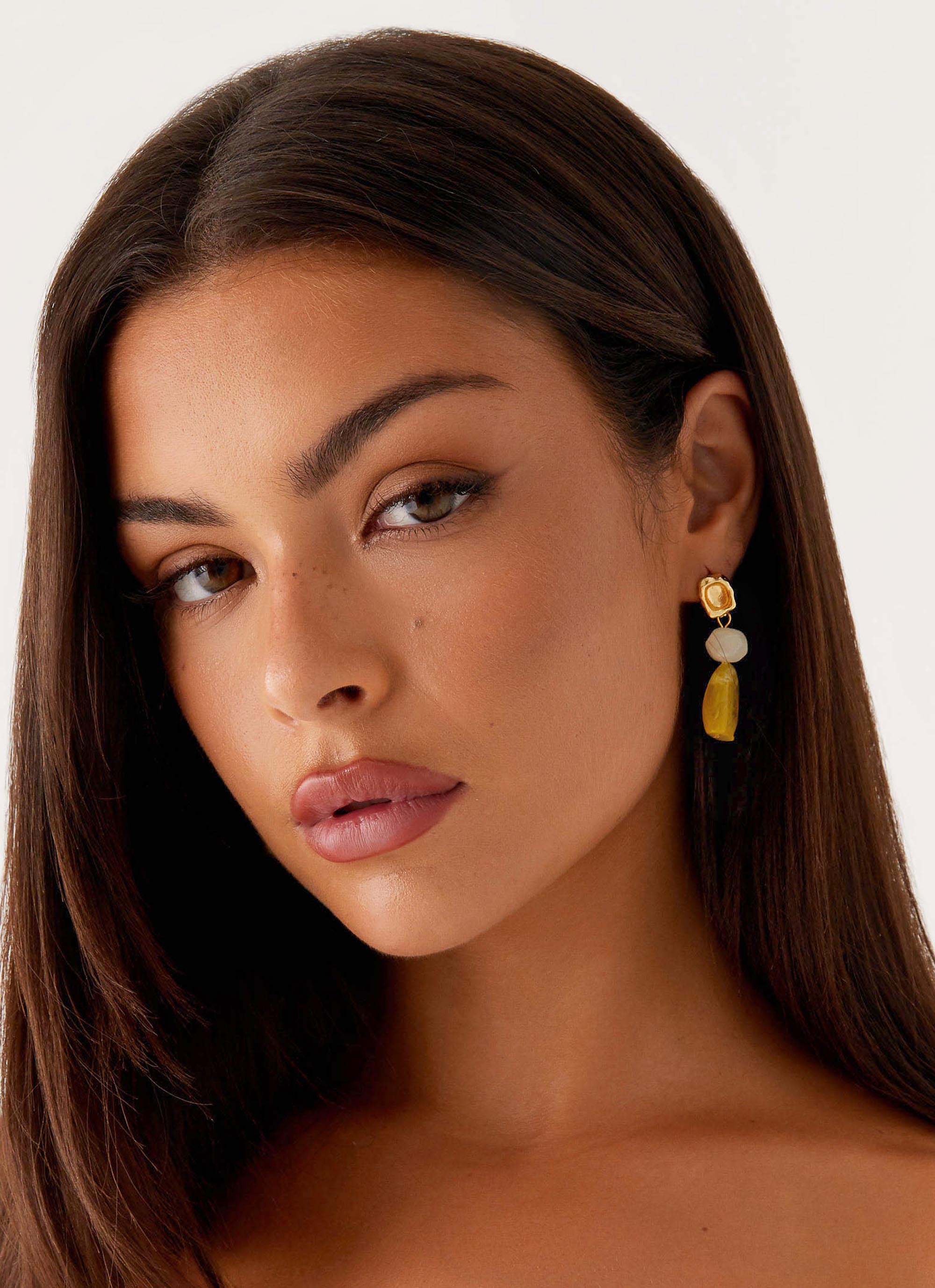 Lozano Earrings - Lime