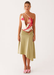 Lucky Days Top - Yellow Floral