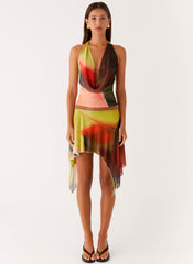 Lustra Cowl Top - Moody Floral