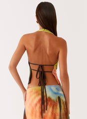 Lustra Cowl Top - Moody Floral