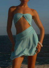 Marbella Mini Dress - Turquoise